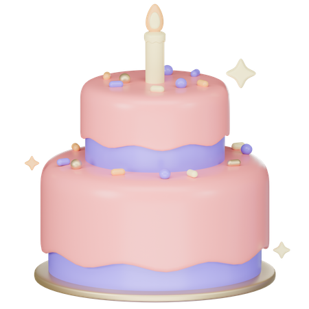 Birthday Cake  3D Icon