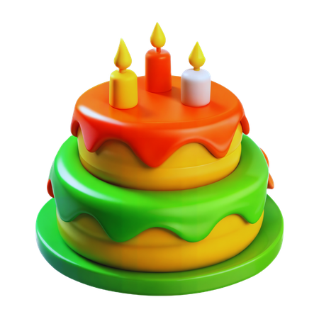 Birthday Cake  3D Icon