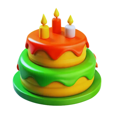 Birthday Cake  3D Icon