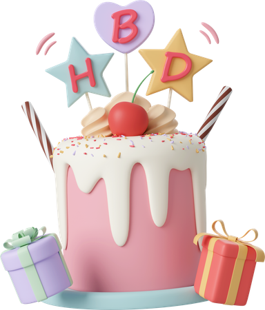 Birthday Cake  3D Icon