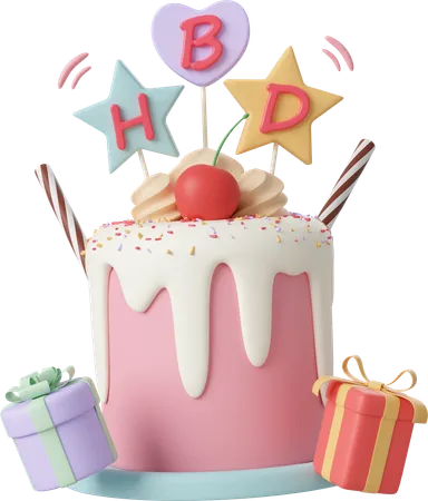 Birthday Cake  3D Icon