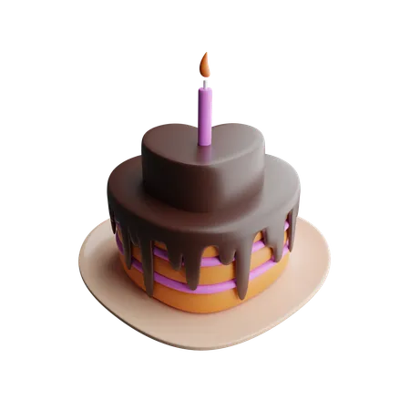 Birthday cake  3D Icon