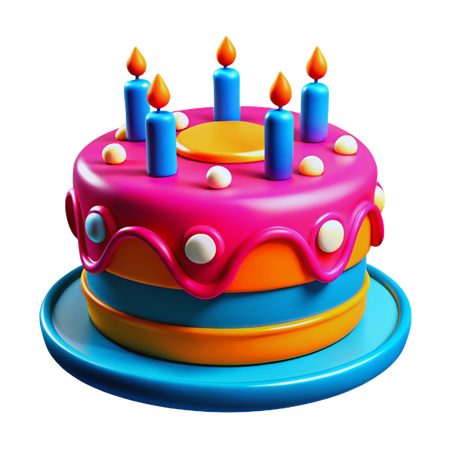 Birthday Cake  3D Icon