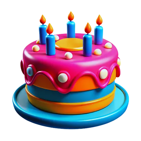 Birthday Cake  3D Icon