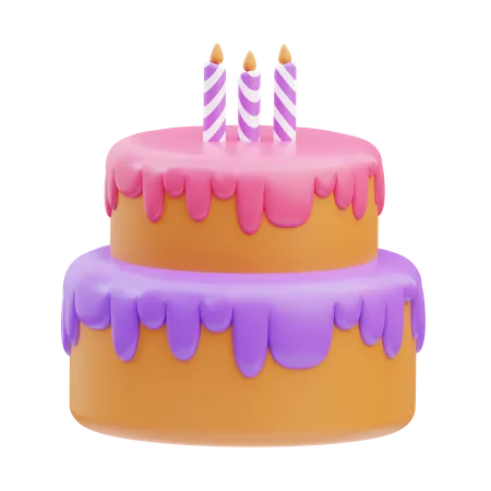 Birthday Cake  3D Icon