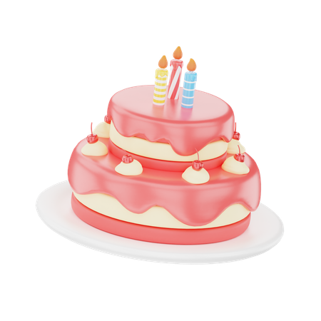 Birthday Cake  3D Icon