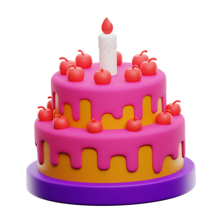 Birthday Cake  3D Icon