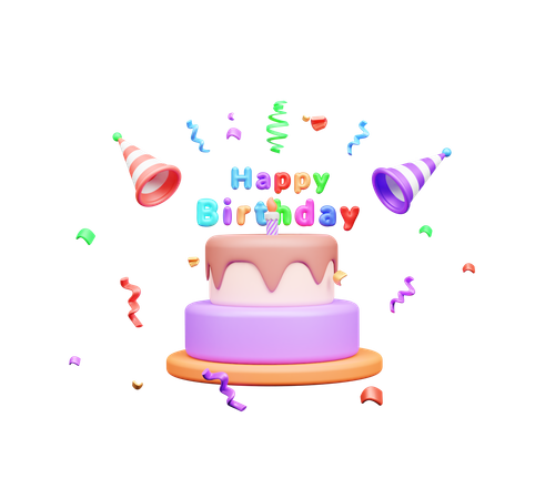 Birthday Cake  3D Icon