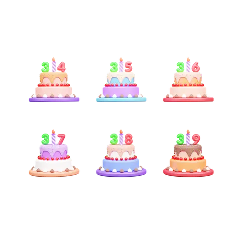 Birthday Cake  3D Icon