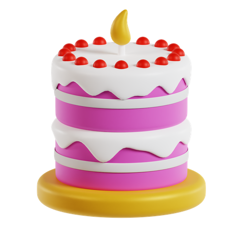 Birthday Cake  3D Icon