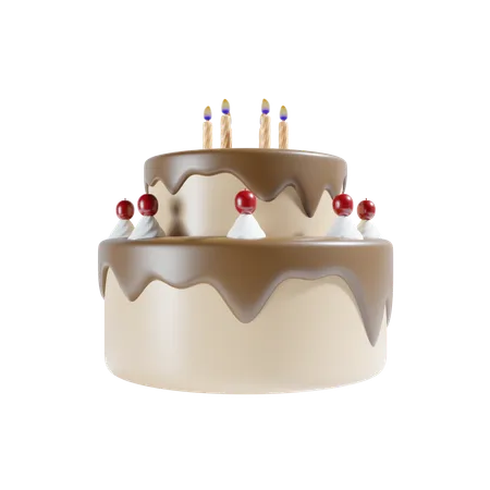 Birthday Cake  3D Icon