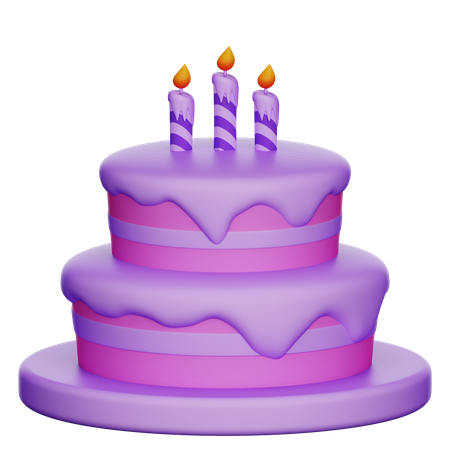 Birthday Cake  3D Icon