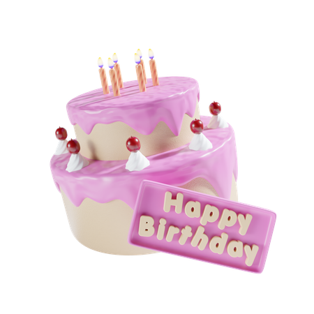 Birthday Cake  3D Icon