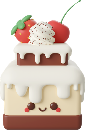 Birthday cake  3D Icon