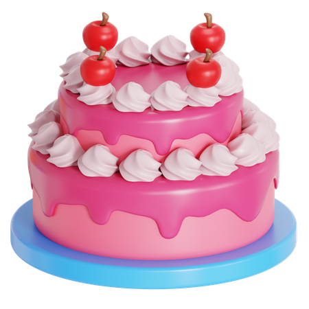 Birthday cake  3D Icon