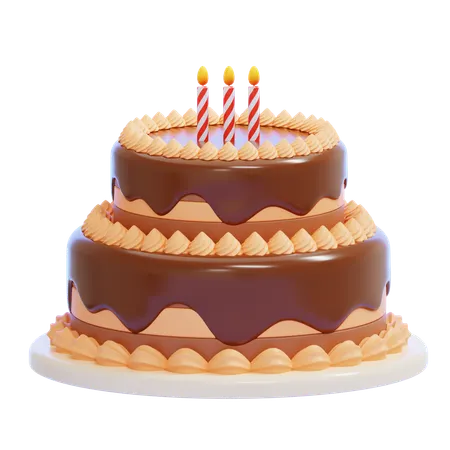 Birthday Cake  3D Icon