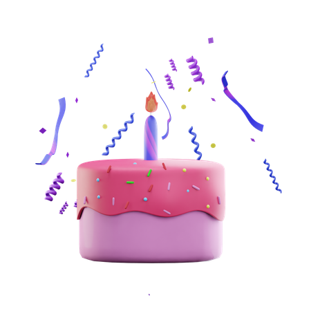 Birthday cake  3D Icon