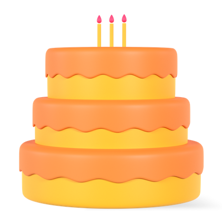 Birthday Cake  3D Icon