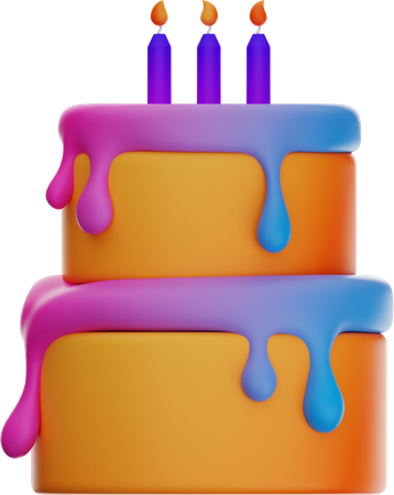 Birthday Cake  3D Icon