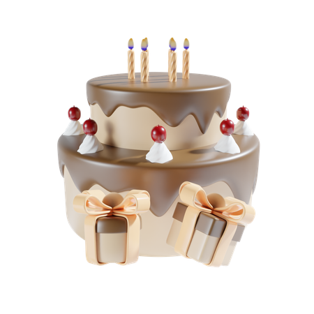 Birthday Cake  3D Icon