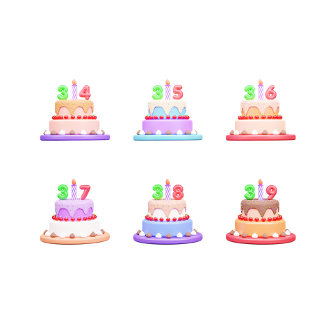 Birthday Cake  3D Icon