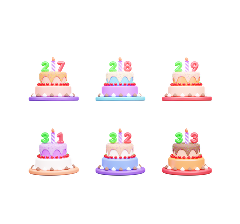 Birthday Cake  3D Icon
