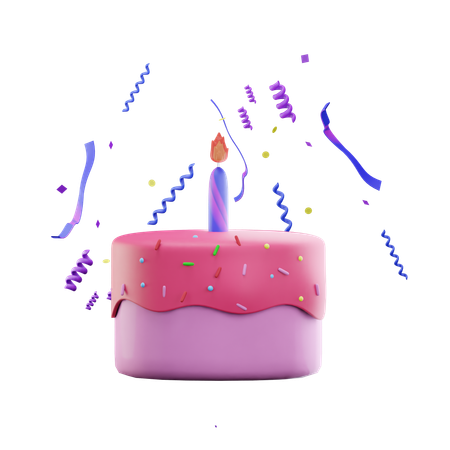 Birthday cake  3D Icon