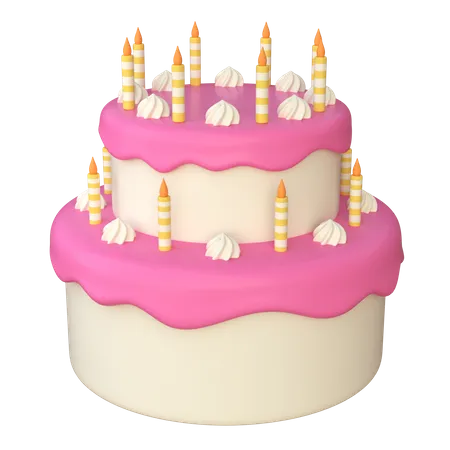 227 3D Birthday Cake Illustrations - Free in PNG, BLEND, GLTF - IconScout