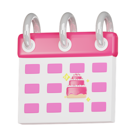 Birthday Calendar  3D Icon