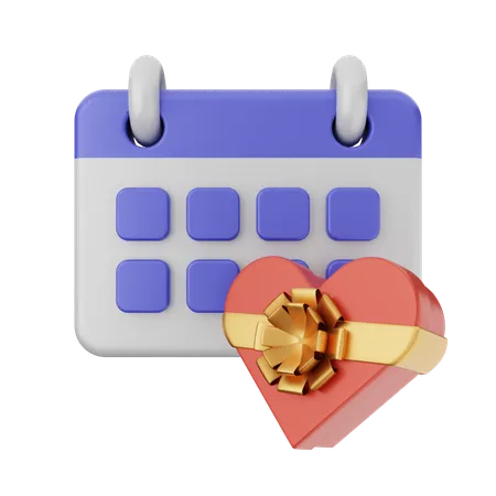 誕生日カレンダー  3D Icon