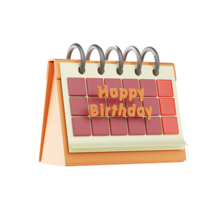 Birthday Calendar  3D Icon