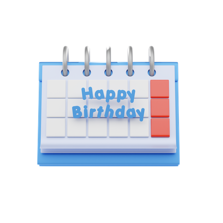 Birthday Calendar  3D Icon