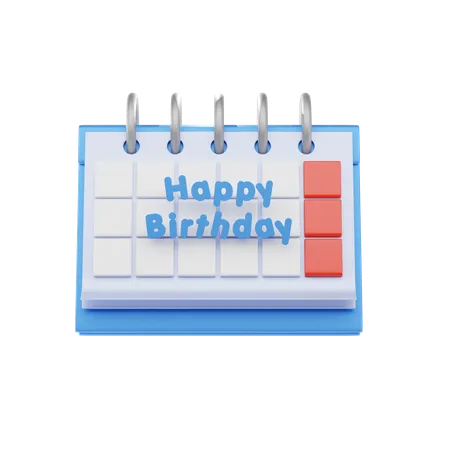 Birthday Calendar  3D Icon