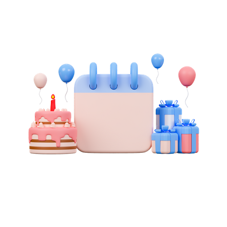 Birthday Calendar  3D Icon