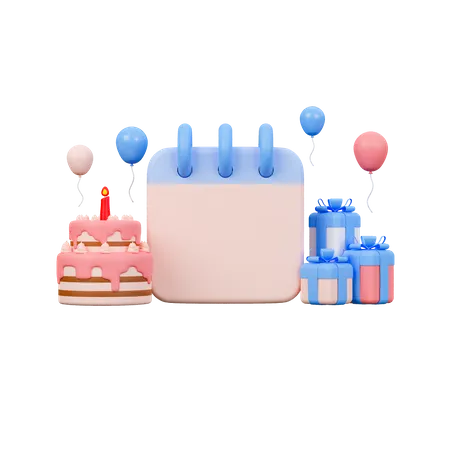 Birthday Calendar  3D Icon