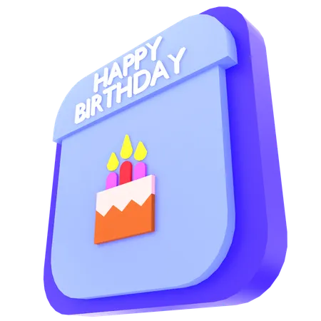 Birthday Calendar  3D Icon