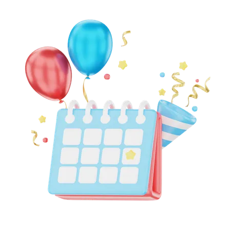 Birthday Calendar  3D Icon