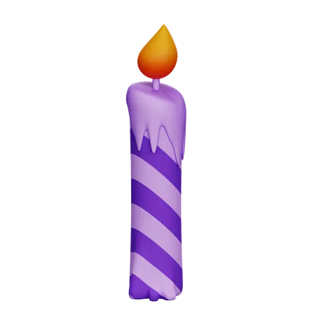 3 D Birthday Candle Illustration 3D Icon