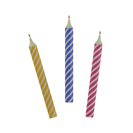 Birthday Candles  3D Icon