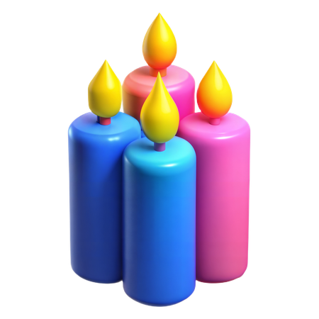 Birthday Candles  3D Icon