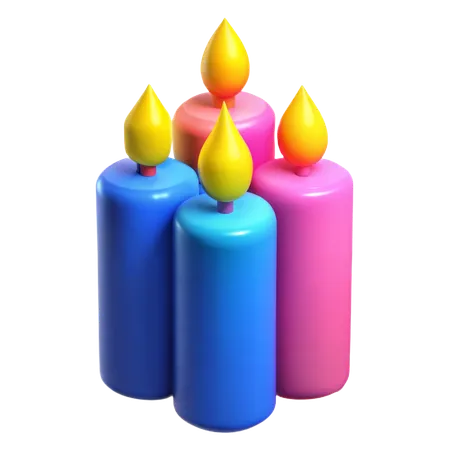 Birthday Candles  3D Icon