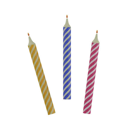 Birthday Candles  3D Icon