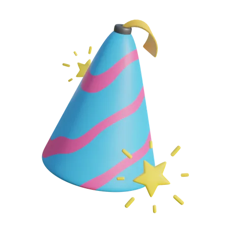 Birthday Cap 3D Illustration