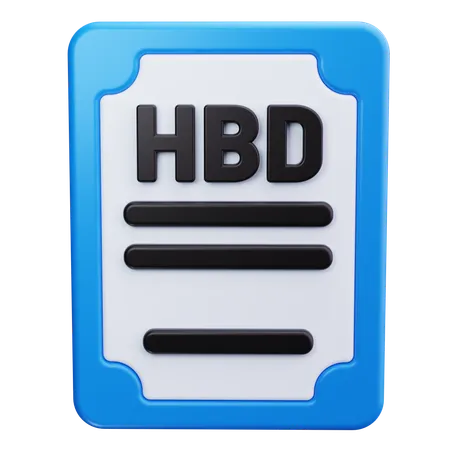 생일 카드  3D Icon