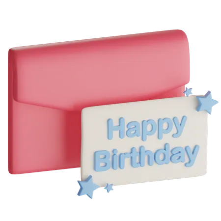 Birthday Card  3D Icon