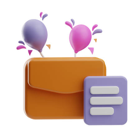 Birthday Card  3D Icon