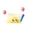3d birthday card emoji
