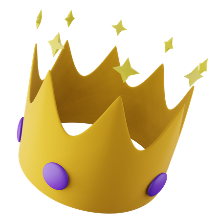 Birthday Crown 3D Icon