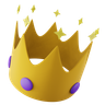 birthday crown 3d illustration