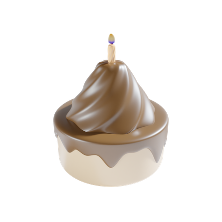 Birthday Cupcake  3D Icon